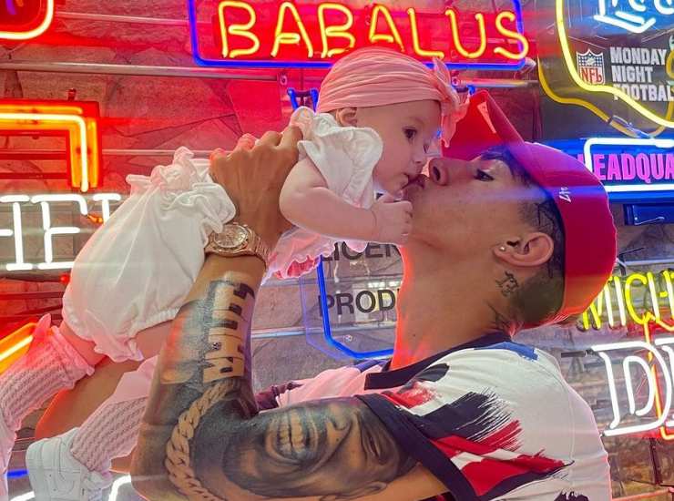 Cristian Babalus festeggia il primo compleanno di sua figlia